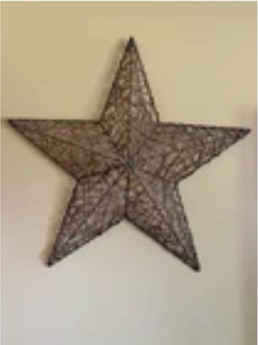 Texas Star Brown Woven Wire Wall Décor